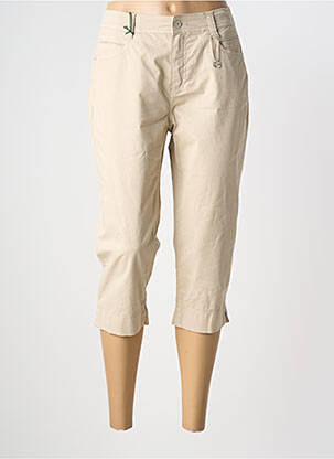 Pantacourt taille normale taille normale beige ANNA MONTANA femme