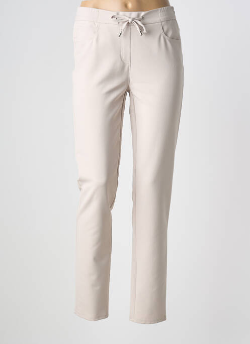 Pantalon slim beige FRANK WALDER femme