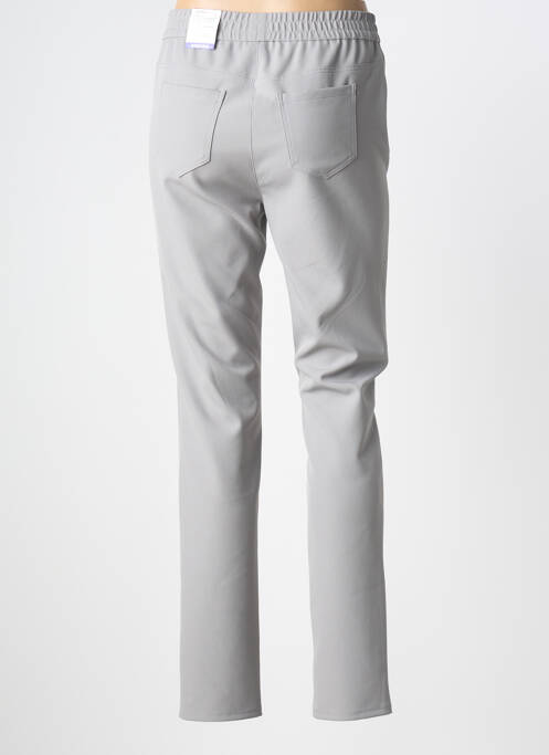 Pantalon slim taille élastique taille normale gris FRANK WALDER femme