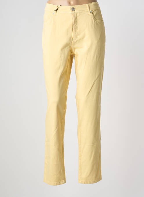 Pantalon slim jaune ANNA MONTANA femme