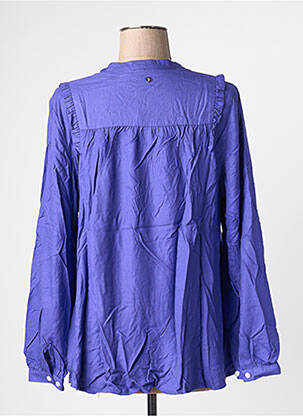 Chemisier coupe droite manches longues violet SHEEGO femme