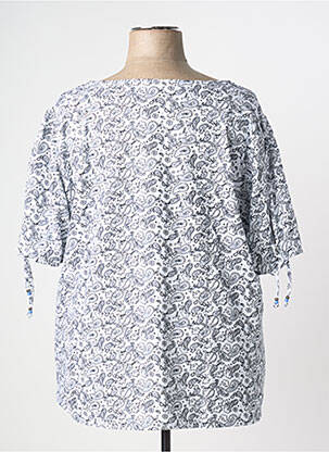 Top stretch manches courtes blanc SHEEGO femme