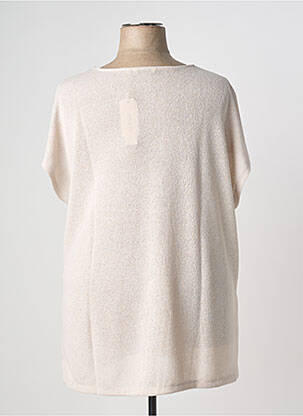 Top stretch manches courtes beige SHEEGO femme