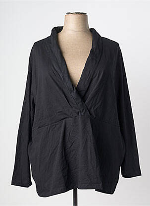 Top manches longues manches longues noir SHEEGO femme