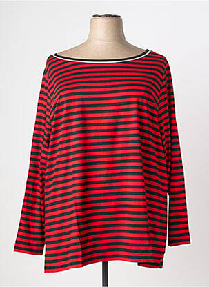 T-shirt manches longues manches longues rouge SHEEGO femme
