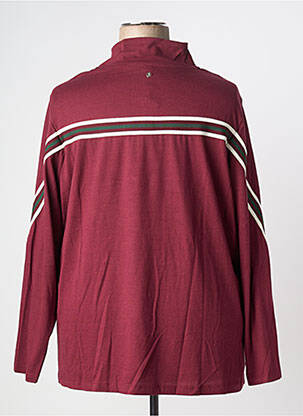Sweat-shirt stretch manches longues rouge SHEEGO femme