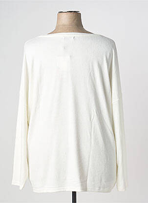 Pull coupe droite manches longues beige SHEEGO femme