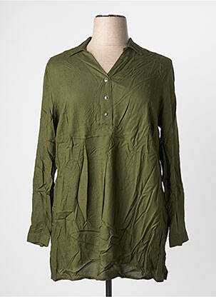Blouse manches longues manches longues vert SHEEGO femme