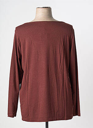 T-shirt manches longues manches longues marron TOM TAILOR femme