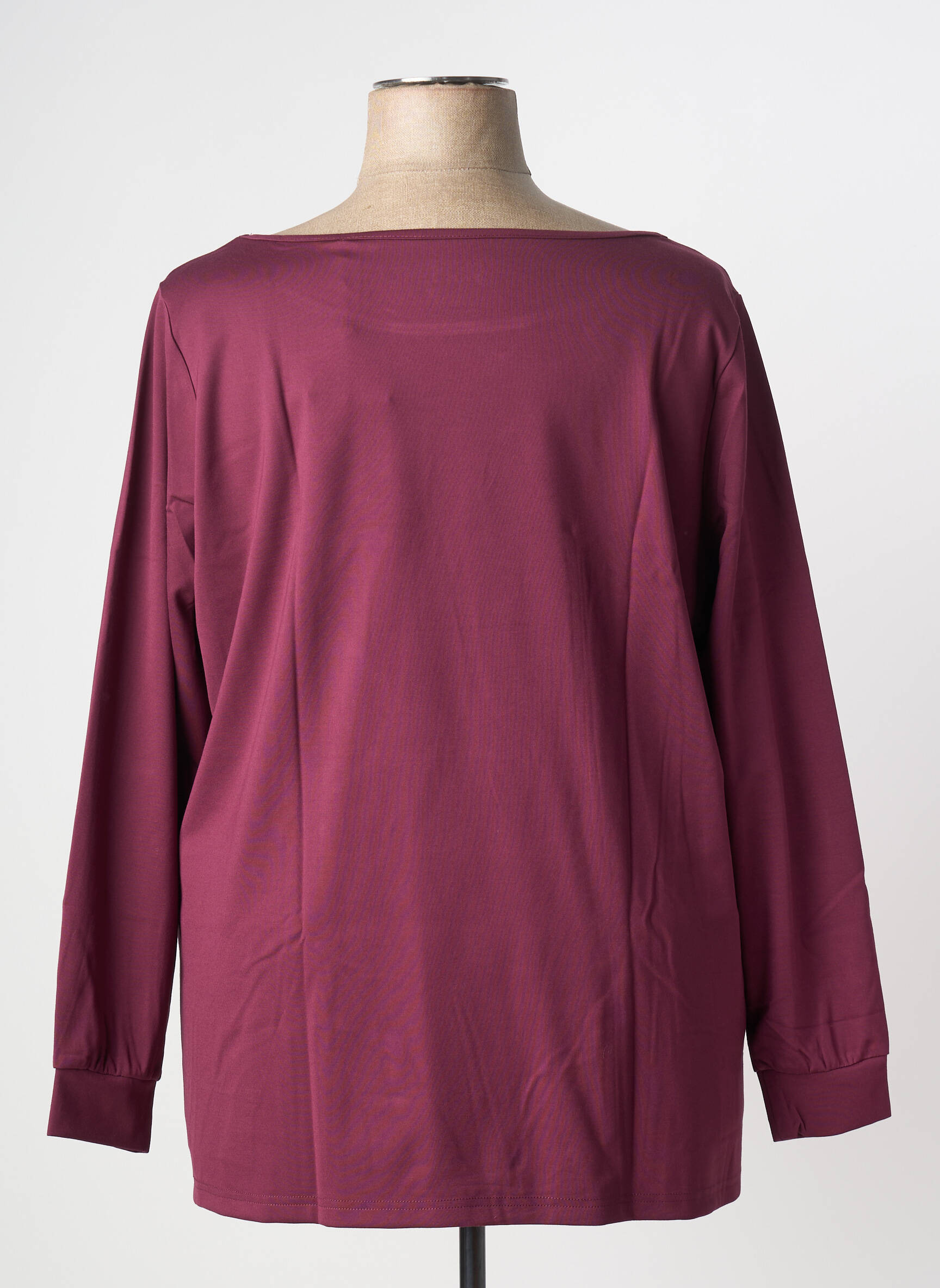 T-shirt sérigraphie floquée manches longues violet SHEEGO femme