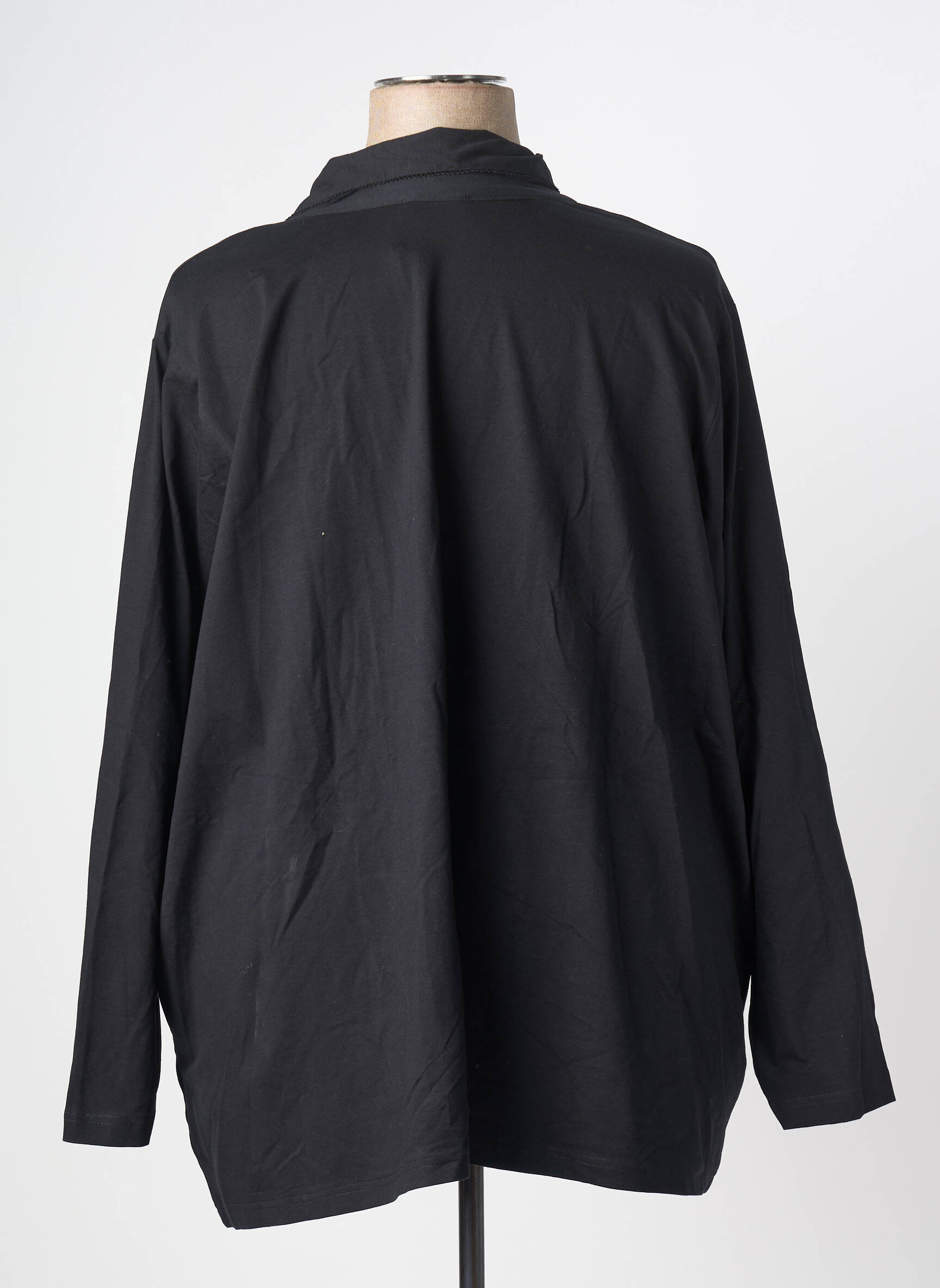 Top manches longues manches longues noir SHEEGO femme