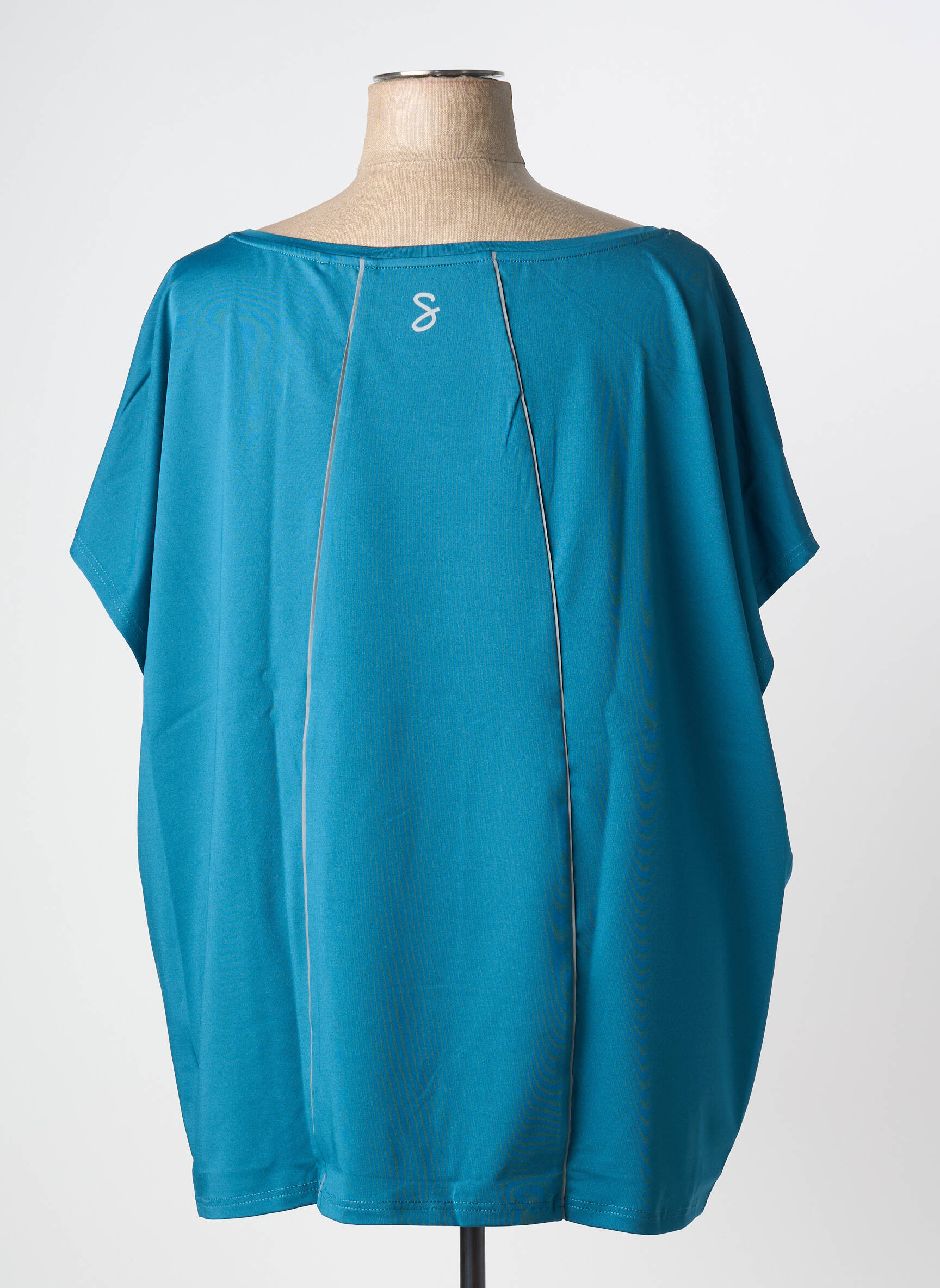 Top stretch manches courtes vert SHEEGO femme