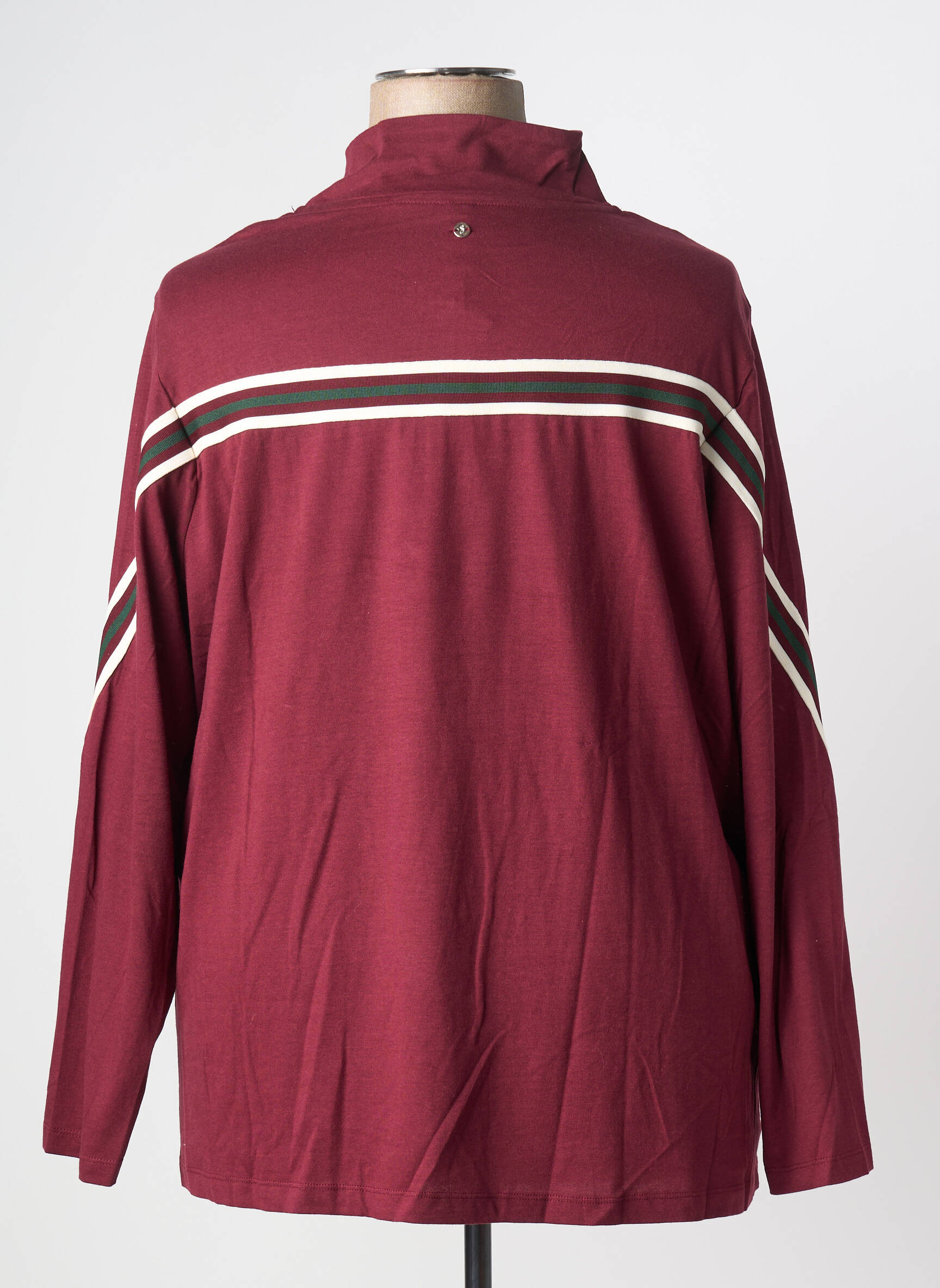 Sweat-shirt stretch manches longues rouge SHEEGO femme