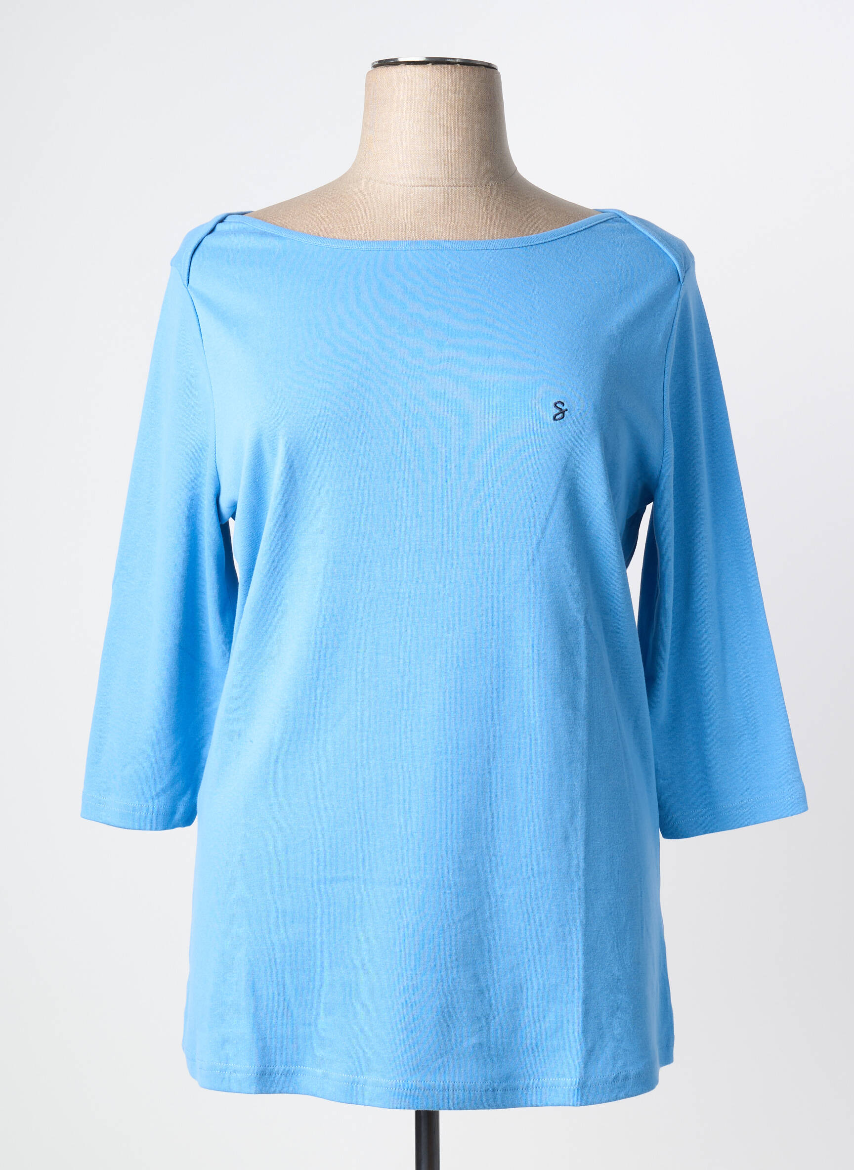 Top manches longues manches longues bleu SHEEGO femme