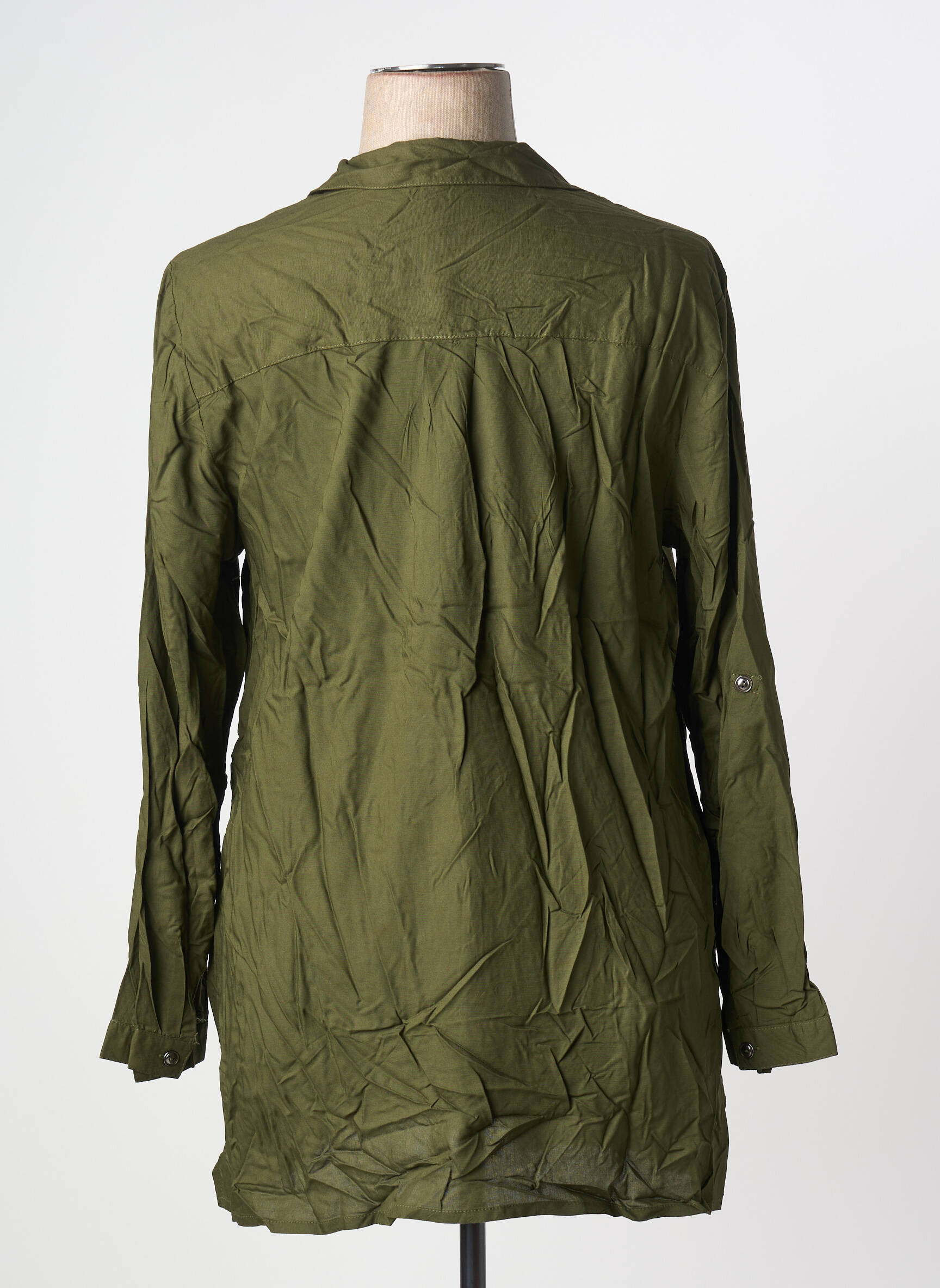 Blouse manches longues manches longues vert SHEEGO femme