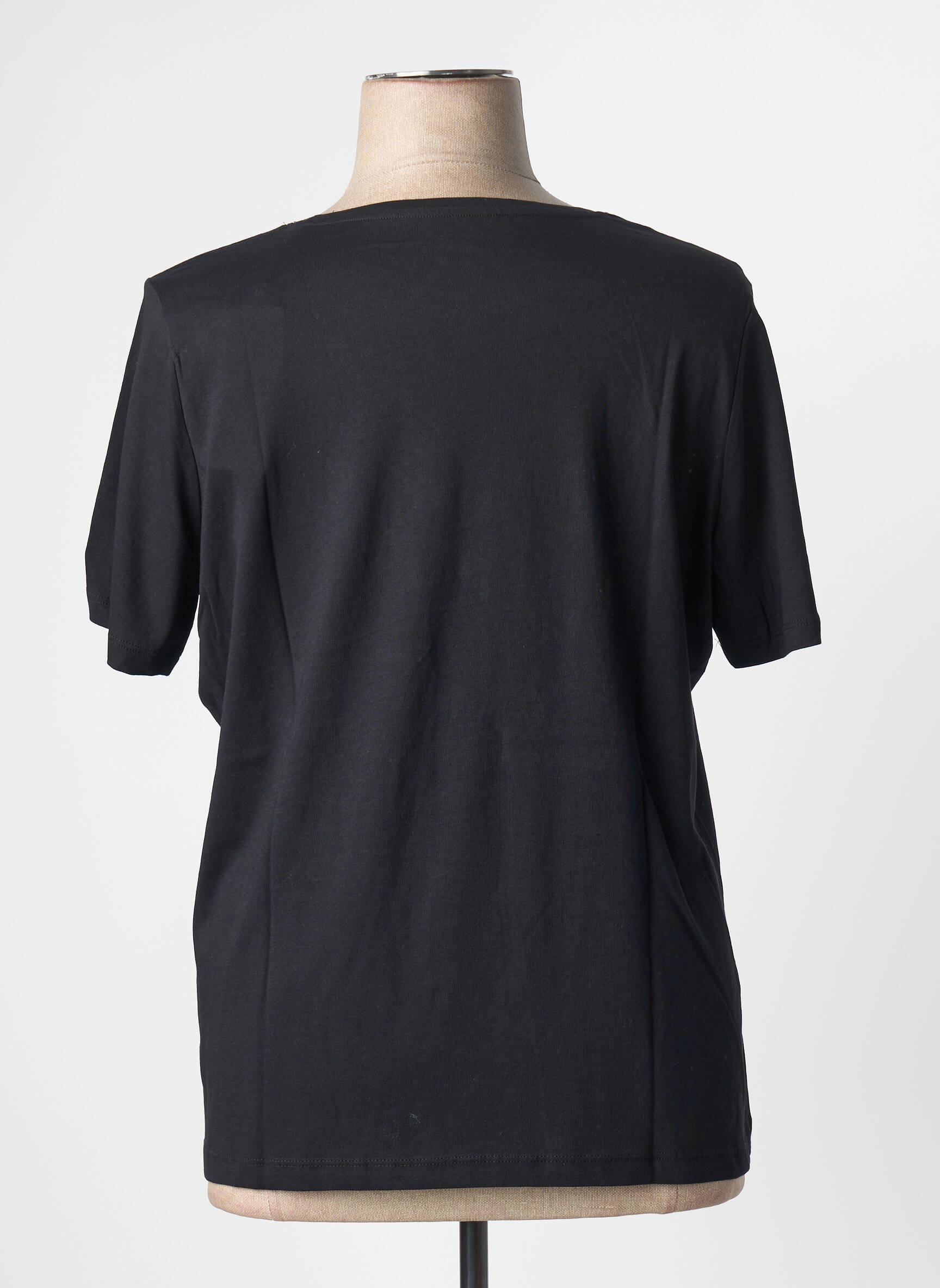 T-shirt sérigraphie manches courtes noir TOM TAILOR femme