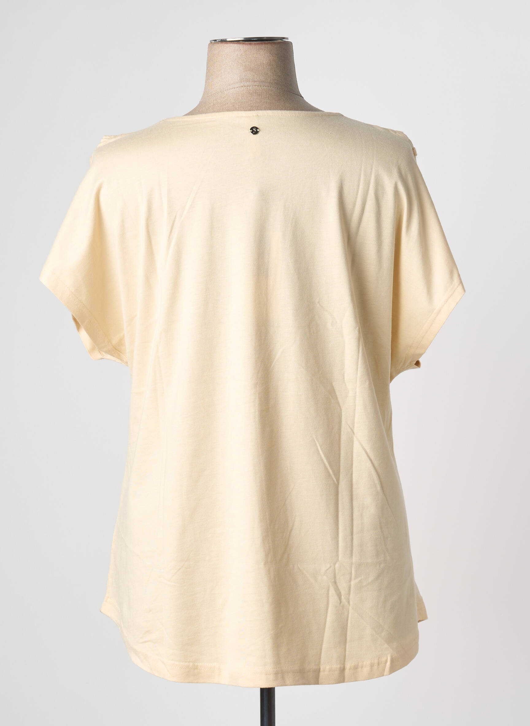 T-shirt stretch manches courtes beige SHEEGO femme