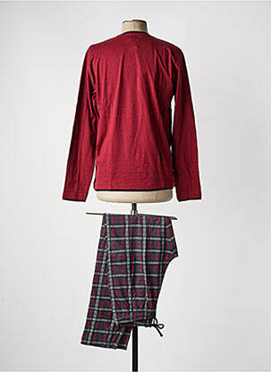 Pyjama col rond rouge MASSANA homme
