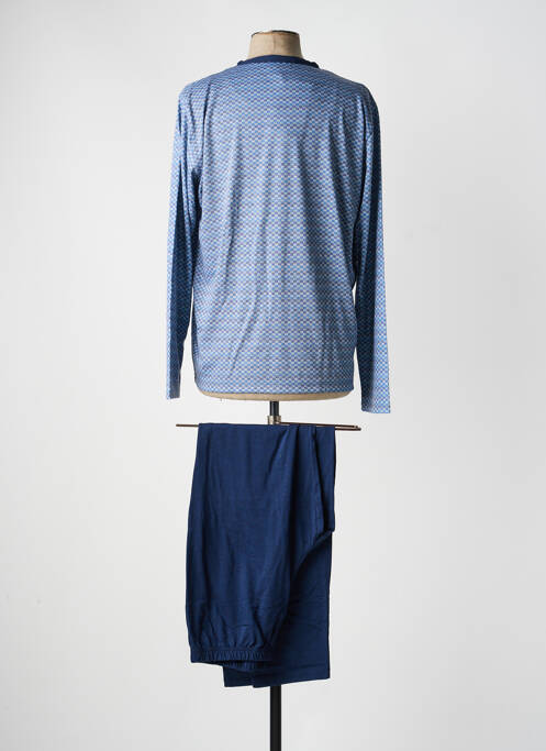Pyjama col v bleu MASSANA homme