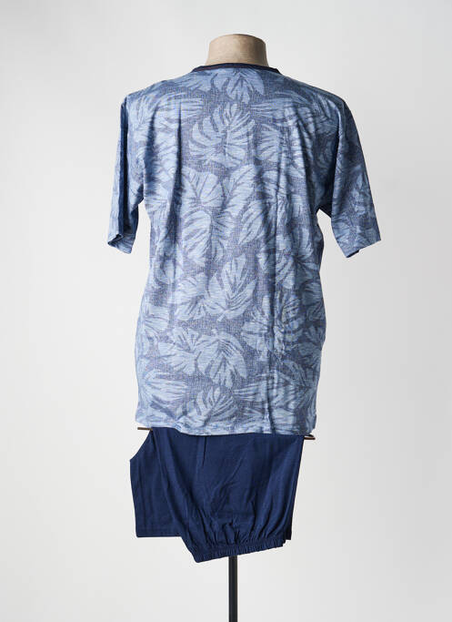 Pyjashort imprimé fantaisie bleu MASSANA homme