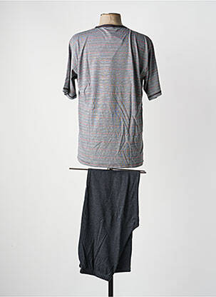 Pyjama col v gris MASSANA homme