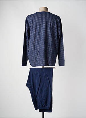Pyjama col v bleu MASSANA homme