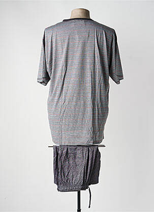 Pyjashort stretch gris MASSANA homme