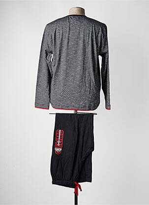 Pyjama sérigraphie noir MASSANA homme