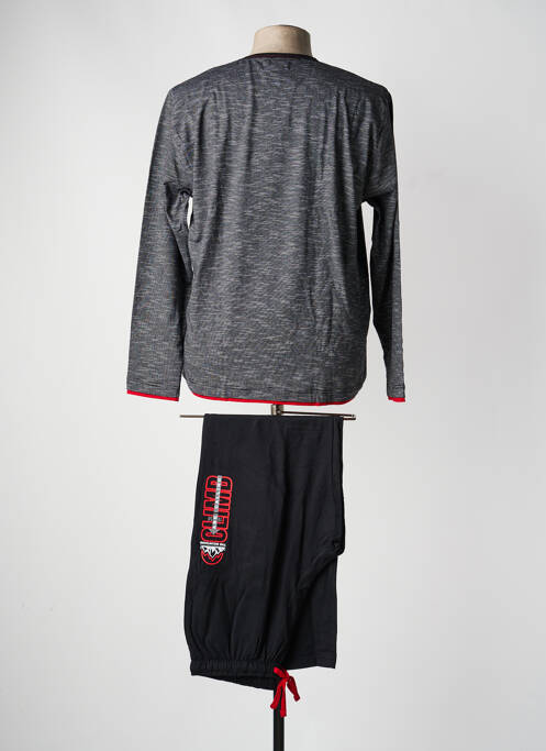 Pyjama sérigraphie noir MASSANA homme