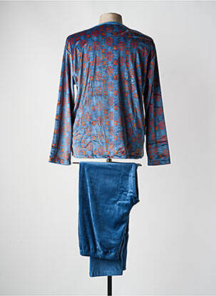 Pyjama col rond bleu MASSANA homme