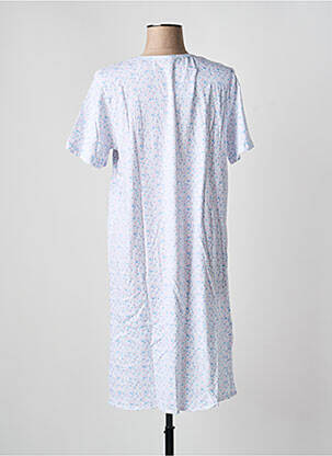 Chemise de nuit imprimé fleurs blanc ARABESCO femme