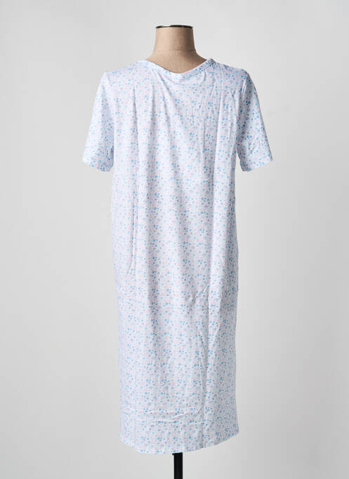 Chemise de nuit imprimé fleurs blanc ARABESCO femme