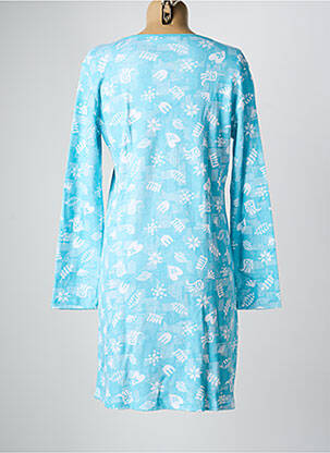 Chemise de nuit stretch bleu MASSANA femme