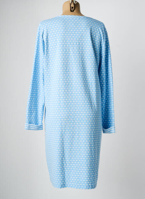 Chemise de nuit imprimé pois bleu MASSANA femme