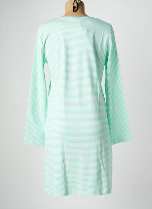Chemise de nuit imprimé rayures vert MASSANA femme