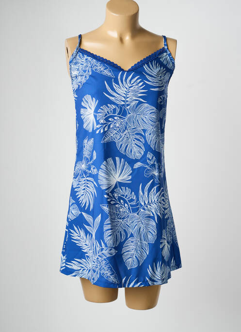 Nuisette/combinette col v bleu MASSANA femme