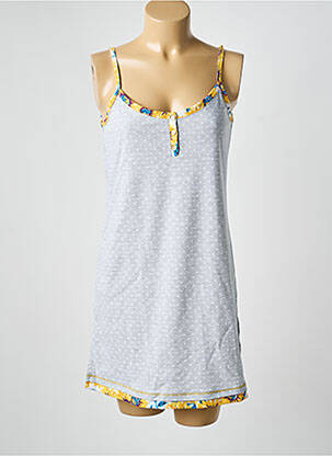 Nuisette/combinette col rond gris MASSANA femme