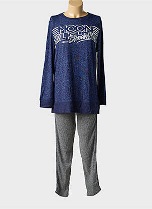 Pyjama tissage jersey bleu MASSANA femme