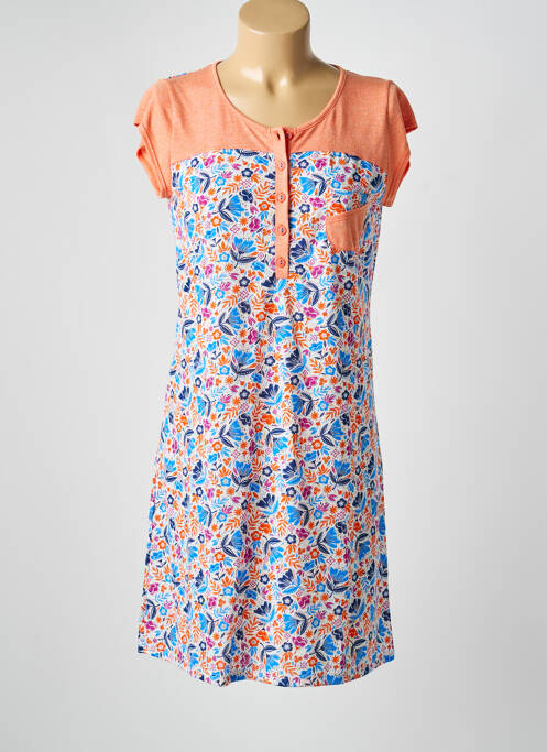 Chemise de nuit stretch orange MASSANA femme