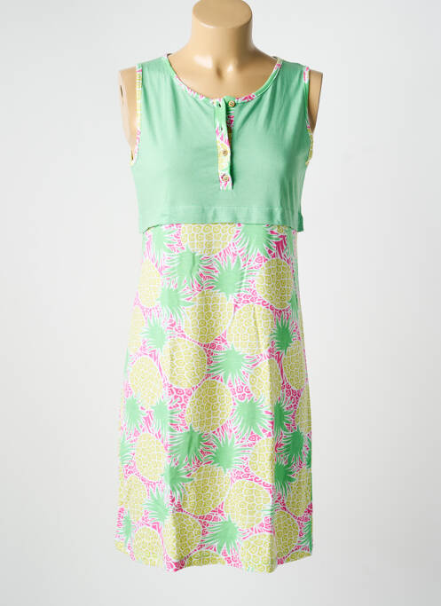 Chemise de nuit stretch vert MASSANA femme