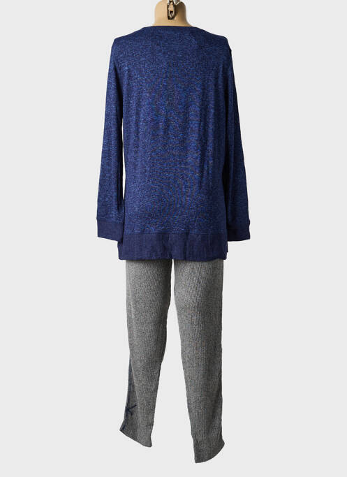 Pyjama tissage jersey bleu MASSANA femme