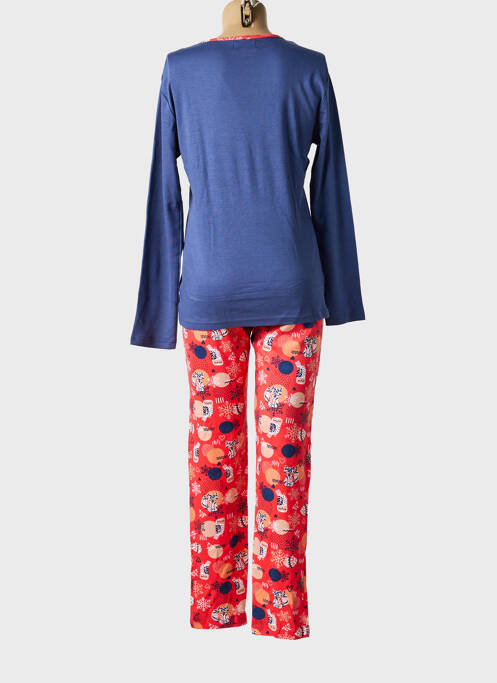 Pyjama tissage jersey rouge MASSANA femme