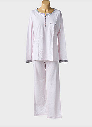 Pyjama tissage jersey rose MASSANA femme