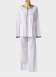 Pyjama tissage jersey rose MASSANA femme