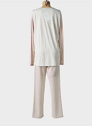 Pyjama tissage jersey gris MASSANA femme