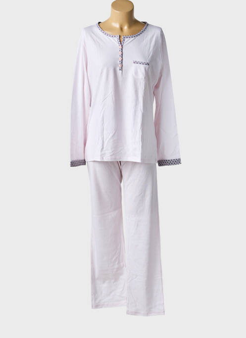 Pyjama tissage jersey rose MASSANA femme