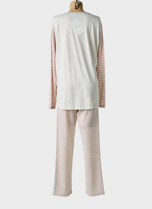 Pyjama tissage jersey gris MASSANA femme