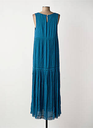 Robe longue sans manche sans manche bleu BARANDI femme