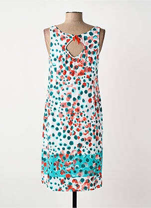 Robe mi-longue sans manche sans manche blanc BARANDI femme