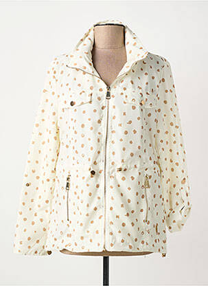 Imperméable poches a capuche beige ANANKE femme